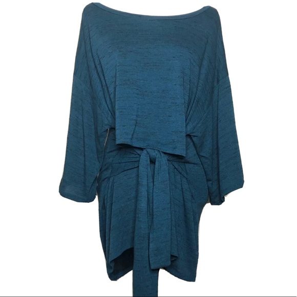 Motherhood Nursing Tunic Top Teal Blue Size L - Picture 4 of 7